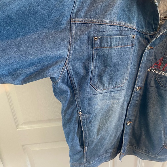 Vintage Y2K FUBU Premium Fat Albert and The Junkyard Garage Denim Jacket XXL - Picture 5 of 15